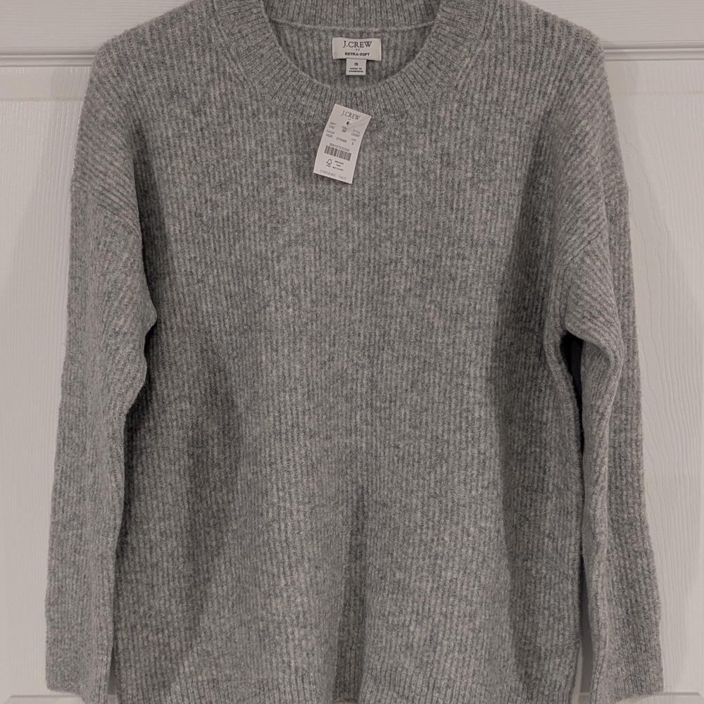 J. Crew Extra-Soft Heather Gray Sweater